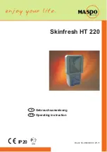 Maspo Skinfresh HT 220 Operating Instructions Manual preview