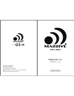 Massive DRIVE 12 Owner'S Manual preview