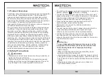 Preview for 3 page of Mastech MS6550A User Manual