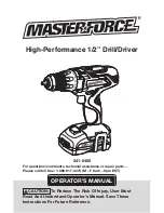 Master-force 241-0405 Operator'S Manual preview