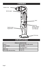 Preview for 8 page of Master-force Flexpower 241-0436 Operator'S Manual