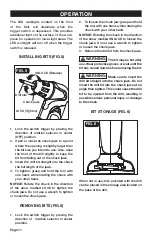 Preview for 12 page of Master-force Flexpower 241-0436 Operator'S Manual