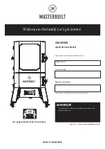 Preview for 1 page of Masterbuilt MB20060321 Manual