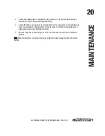 Preview for 20 page of MasterCraft 058-8191-0 Instruction Manual