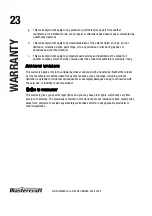 Preview for 99 page of MasterCraft 058-9312-8 Instruction Manual