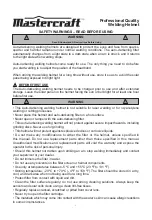 Preview for 2 page of MasterCraft 058-9402-4 Instruction Manual