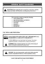 Preview for 3 page of MasterCraft 54-2733-6 Owner'S Manual Supplement