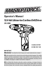 MasterForce 241-0308 Operator'S Manual preview