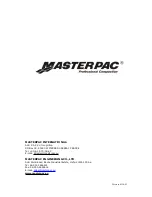 Preview for 25 page of MASTERPAC PCR6040 Series Operation Manual