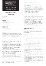 Preview for 1 page of Masterpro MPPIZZAWRD Instructions For Use