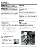 Preview for 11 page of MAT Industries PWFC132600 Operation Manual