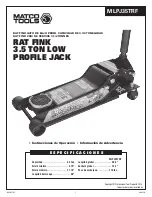 Preview for 7 page of Matco Tools MLPJ35TRF Manual