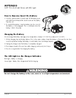 Preview for 4 page of Matco Tools MPTL96DD Operating Instructions Manual