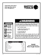 Matco Tools RL440 Operating Instructions preview