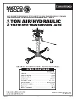 Preview for 13 page of Matco Tools TJHAIR1000 Operating Instructions Manual