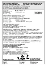 Preview for 19 page of MATO DIGIMET E30 Preset Operating Instructions Manual