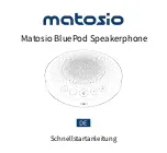 Preview for 20 page of Matosio BluePod Quick Start Manual