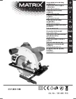 Matrix CS 1200-185 Original Instructions Manual preview