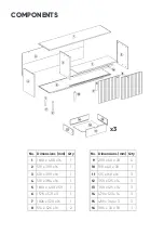 Preview for 3 page of Matt Blatt AMAGER SIDEBOARD (OAK) User Manual