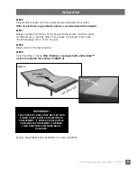 Preview for 9 page of MATTRESS FIRM 100 I/C-UBL Owner'S Manual