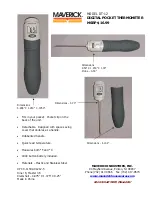 Preview for 1 page of Maverick DT-12 Features & Dimensions