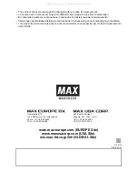 Preview for 17 page of Max PowerLite HN65 Operating Instructions Manual