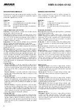 Preview for 3 page of MAXA HMV-A 0104 Technical Manual