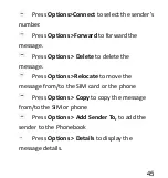 Preview for 45 page of Maxcom MM823 User Manual