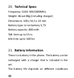 Preview for 98 page of Maxcom MM823 User Manual