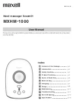 Preview for 2 page of Maxell llexam MXHM-1000 User Manual