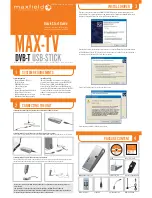 Preview for 2 page of Maxfield MAX-TV Quick Start Manual