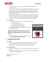 Preview for 22 page of Maxim MT PRO Series Owner'S Manual