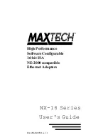 MaxTech NX-16 Series User Manual preview