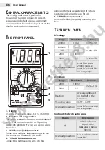 Preview for 2 page of Maxwell Digital Multimeters 25108 User Manual