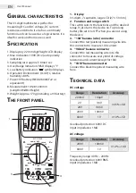 Preview for 2 page of Maxwell Digital Multimeters 25109 User Manual