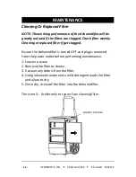 Preview for 14 page of Maxx air DH 065 BLU Owner'S Manual