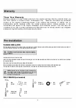 Preview for 4 page of Maxxima Luvoni MEW-VF270L Installation And Care Manual