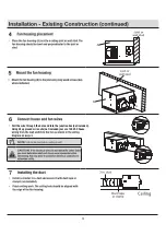 Preview for 9 page of Maxxima Luvoni MEW-VF270L Installation And Care Manual