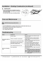 Preview for 10 page of Maxxima Luvoni MEW-VF270L Installation And Care Manual