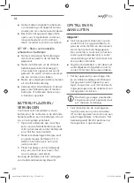 Preview for 28 page of MAXXMEE 08993 Operating Instructions Manual