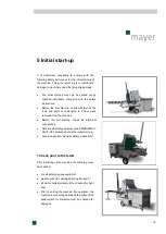 Preview for 19 page of Mayer TM 1610F Operating Instructions Manual