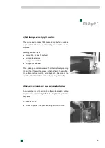 Preview for 25 page of Mayer TM 1610F Operating Instructions Manual