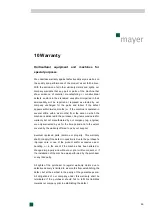 Preview for 69 page of Mayer TR 4103 Instruction Manual