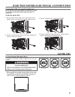 Preview for 27 page of Maytag MLE20PDAYW Installation Instructions Manual