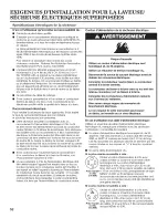 Preview for 52 page of Maytag MLE20PDAYW0 Installation Instructions Manual