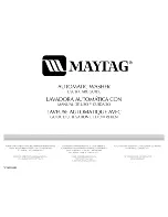 Maytag MTW6300TQ - 28" Washer With 3.8 cu. Ft. Capacity Use And Care Manual preview