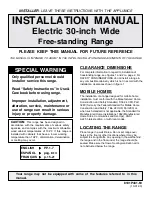 Maytag PER5710BAW Installation Manual preview