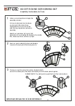 Preview for 4 page of MAZE ASCOT ROUND SOFA DINING SET Assembly Instructions Manual