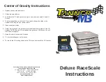 MB Tanner Racing Products Deluxe RaceScale Instructions preview