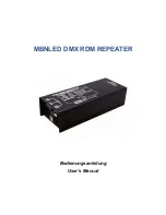 MBNLED DMX RDM User Manual preview